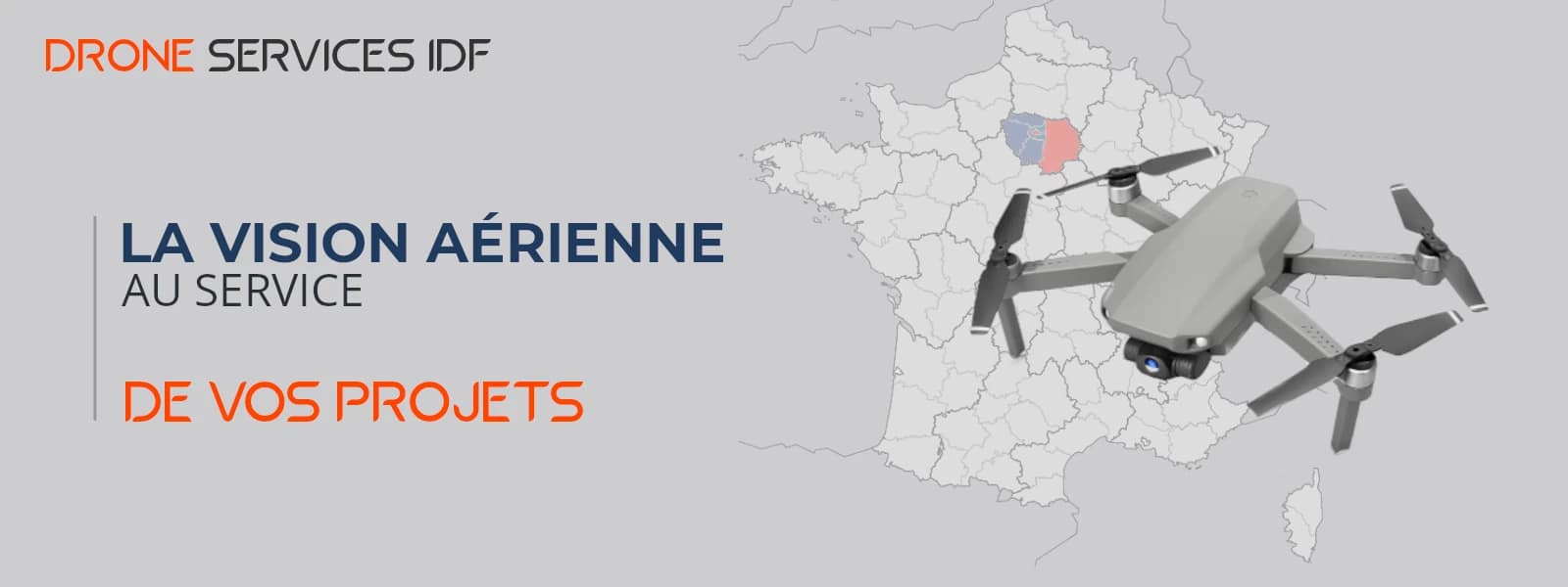 Prises de vues aériennes par drone en Île-de-France avec télépilote professionnel
