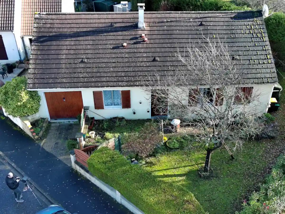 Prise de vue aérienne de la toiture à Servon – Seine-et-Marne