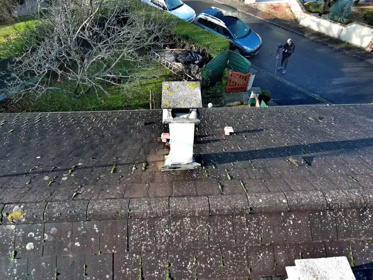 Prise de vue aérienne des cheminées à Servon – Seine-et-Marne