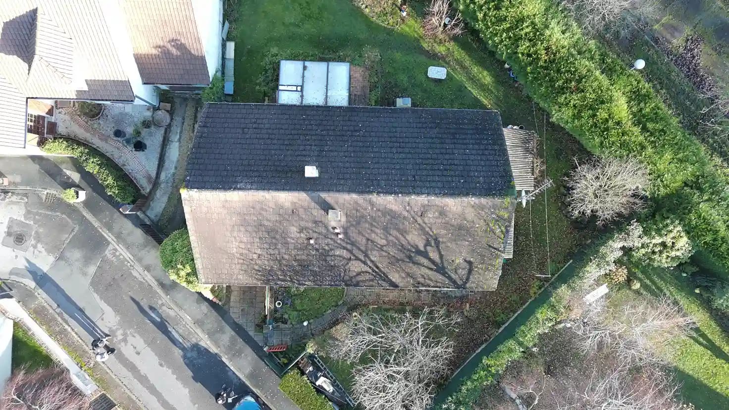 Vue aérienne de la toiture à Servon – Seine-et-Marne