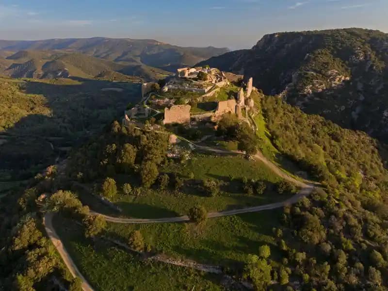 Fortifications anciennes vues par drone