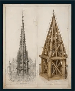 Archives et flèche de Notre-Dame de Paris utilisées comme repères de reconstruction